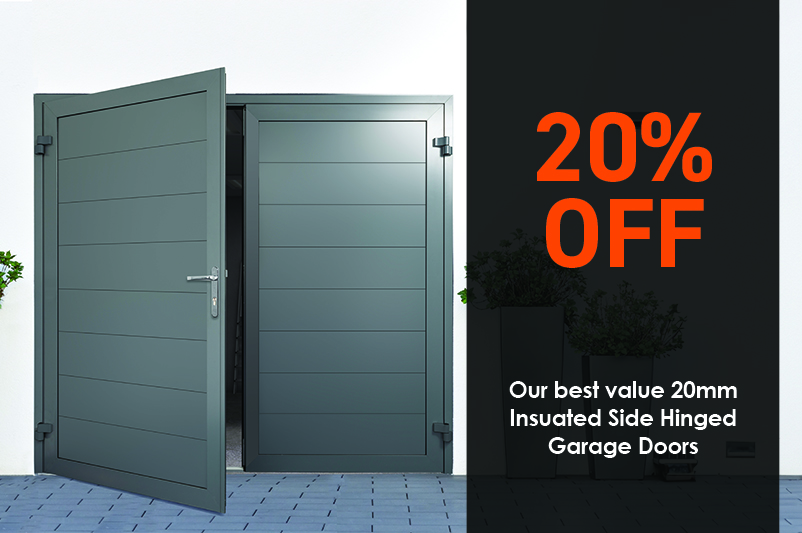 20% off ALL our 20mm Insulated Steel Side Hinged Doors